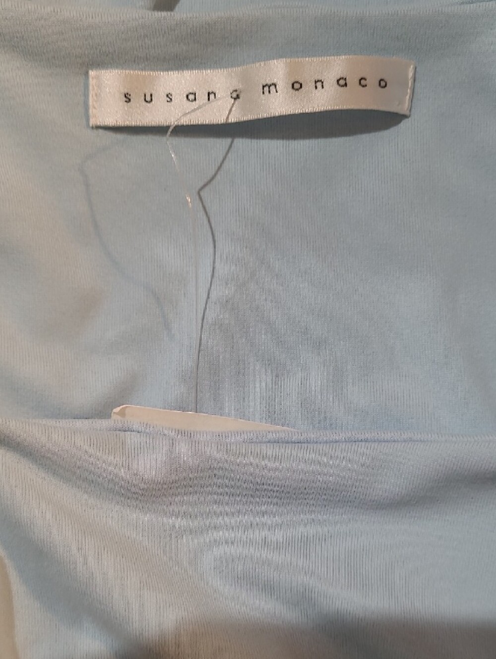 Susana Monaco Light Blue Bell Sleeve Shift Dress - Size M - Picture 7 of 8
